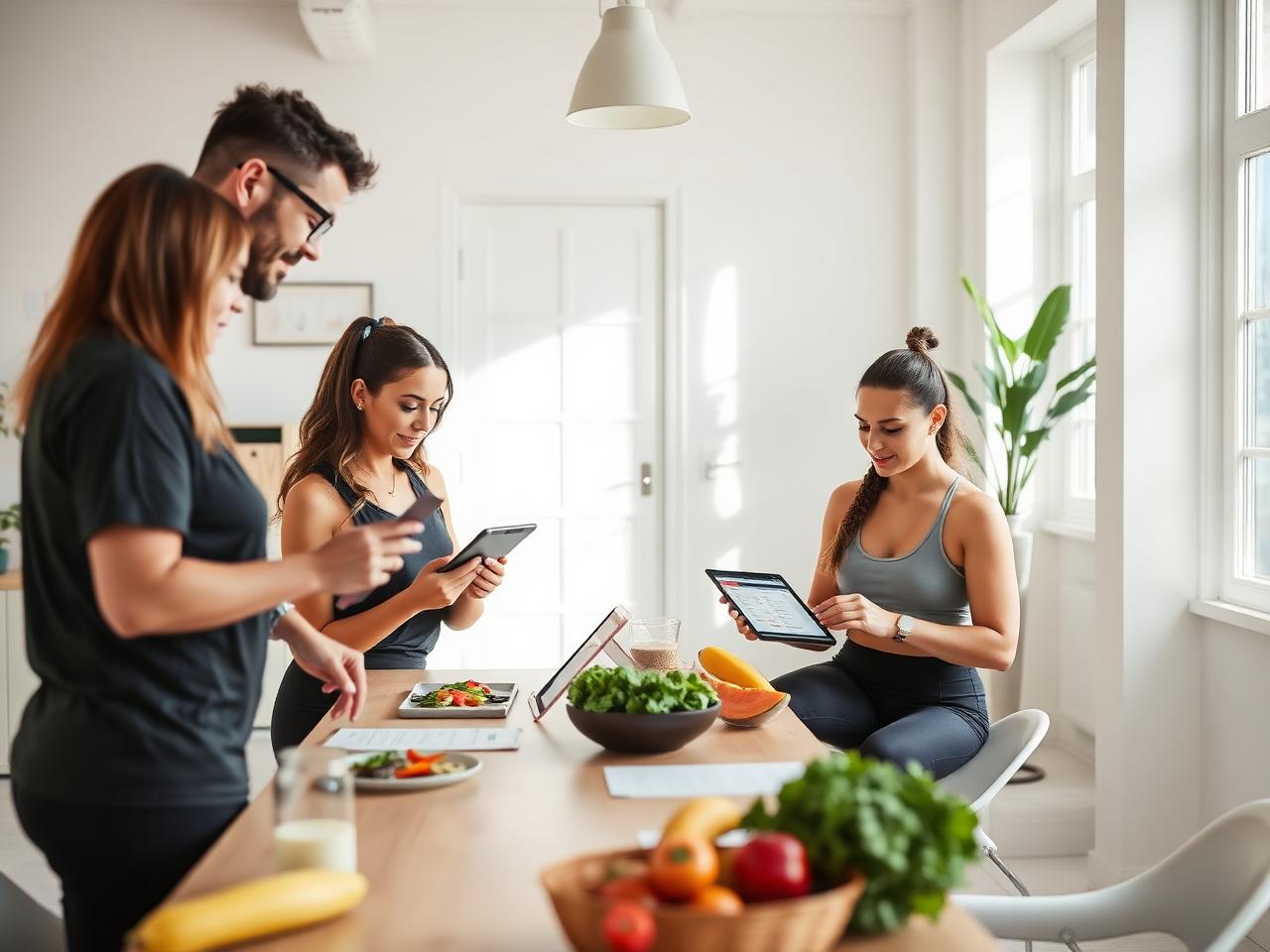Team Wellivo : nutritionnistes et coachs sportifs construisant un programme personnalisé